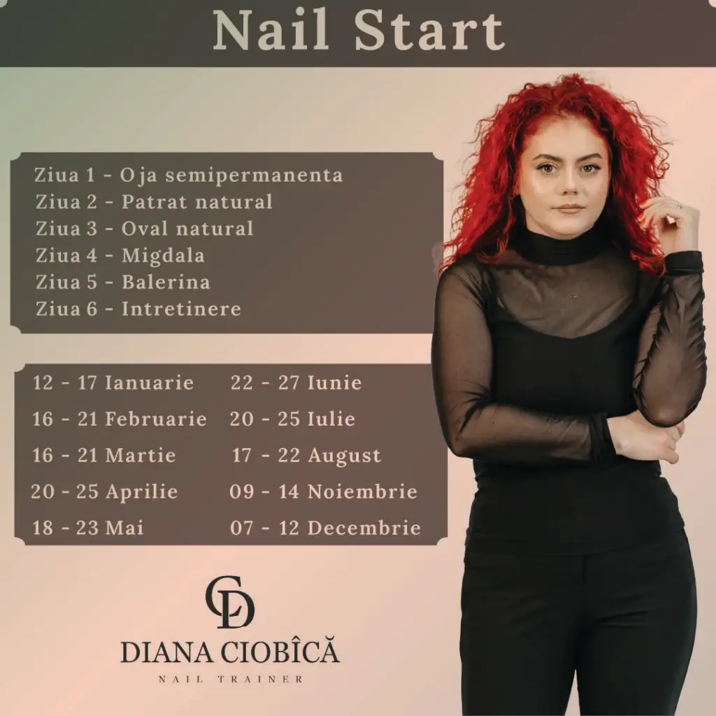 Curs de manichiura pentru incepatoare cu Diana Ciobica Nail Trainer