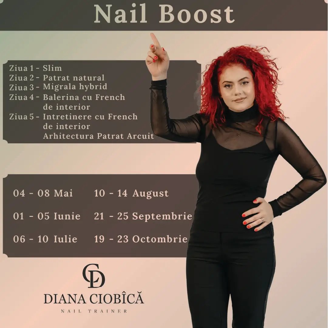 Diana Ciobica Nail trainer prezentare Nail Boost curs de manichiura perfectionare